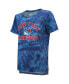 ფოტო #2 პროდუქტის Women's Threads Blue New York Rangers Boyfriend Tie-Dye Tri-Blend T-shirt