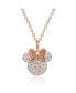 Фото #1 товара Minnie Mouse Cubic Zirconia Pave Pendant