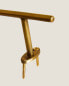 Golden steel towel rack