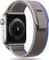 Фото #1 товара 4kom.pl Pasek do smartwatcha Nylon Band do Apple Watch 4 / 5 / 6 / 7 / 8 / SE / ULTRA (42 / 44 / 45 / 49 MM) GREY/BLUE