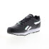 Фото #7 товара Reebok Rewind Run Mens Black Synthetic Lace Up Lifestyle Sneakers Shoes