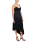 ფოტო #3 პროდუქტის Women's Cowlneck Asymmetrical Dress