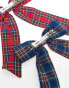 Фото #3 товара Reclaimed Vintage bow 2 pack in tartan