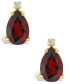 Garnet (2-3/8 ct. t.w.) and Diamond Accent Stud Earrings in 14K Yellow Gold or 14K White Gold