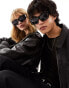 Фото #4 товара AJ Morgan chunky sunglasses in black