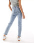 Фото #8 товара Stradivarius Petite slim mom jean with stretch in washed blue