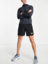 New Balance Tenacity training hooded 1/4 zip long sleeve top in black