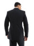 ASOS DESIGN skinny double breasted suit jacket in black Chest 36 Regular - фото #3