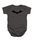 ფოტო #1 პროდუქტის Baby Girls The Baby Tri Color Bat Silhouette Snapsuit