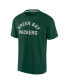 Фото #2 товара Men's and Women's Green Green Bay Packers Super Soft Short Sleeve T-shirt