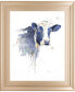 Фото #1 товара Watercolor Blue Cow by Patricia Pinto Framed Print Wall Art, 22" x 26"