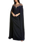 Фото #1 товара Marchesa Notte Cape Gown Women's Navy 0
