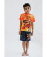 Boys Pullover Pajama Shirt and Shorts Sleep Set to Grave Digger El Toro Loco Megalodon