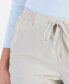 Фото #2 товара Petite Pull-On Cuffed Twill Ankle Pants, Created for Macy's