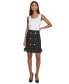 Фото #4 товара PARIS Women's Button-Trim Ruffled-Hem Skirt