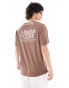 Rhythm livin slub t-shirt in chocolate