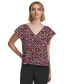 Фото #1 товара Women's Printed Short-Sleeve Blouse