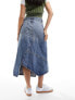 Фото #3 товара Mango cut about denim skirt in blue