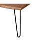 Hairpin Natural Live Edge Wood with Metal 42" Coffee Table