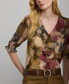 Women's Ruffled Floral Top