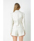 Women's Linen 3 Buttoned Blazer