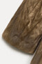 Классическое пальто оверсайз из жатой ткани — zw collection ZARA