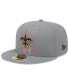 Фото #4 товара Men's Gray New Orleans Saints Color Pack 59FIFTY Fitted Hat