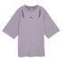 Фото #3 товара Puma Dare To Oversized Cutout Crew Neck Short Sleeve T-Shirt Womens Purple Casua