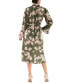 ფოტო #2 პროდუქტის Women's Printed Chiffon Collared Midi Dress