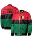 Фото #2 товара Men's Red and Black and Green Philadelphia 76ers Black History Month NBA 75th Anniversary Full-Zip Jacket