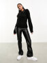 Threadbare Ruby jumper with pearl detail collar in black