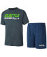 Фото #1 товара Пижама Concepts Sport мужская синяя, угольная Seattle Seahawks Meter