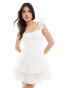 Фото #1 товара Forever New corset mini dress in white