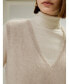 Фото #3 товара Women's Brushed Cashmere Vest for Women