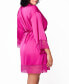 Фото #2 товара Пижама iCollection Naomi Plus Size из шелка с кружевом