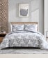 Фото #12 товара CLOSEOUT! Shadow Floral 3 Piece Full/Queen Duvet Cover Set