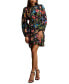 Фото #5 товара Women's Ruffled Floral Fit & Flare Dress