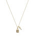 Фото #1 товара COACH quilted Padlock Key Necklace