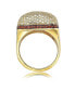 ფოტო #1 პროდუქტის Suzy Levian Sterling Silver Cubic Zirconia Pave Dome Ring