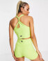 Фото #1 товара HIIT crop vest with twist back in lime