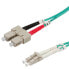Фото #1 товара VALUE Fibre Optic Jumper Cable - 50/125µm - LC/SC - OM3 - turquoise 1 m - OM4 - LC - ST