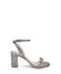 ფოტო #2 პროდუქტის Women's Gem Wavy Ornament Block Heel Evening Sandals