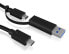 Фото #6 товара ICY BOX IB-CB031 - 1 m - USB A/USB C - USB C - USB 3.2 Gen 2 (3.1 Gen 2) - 10000 Mbit/s - Black
