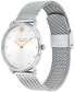 ფოტო #2 პროდუქტის Women's Elliot Silver Stainless Steel Mesh Bracelet Watch 36mm