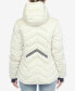 Фото #2 товара Women's Midweight Quilted Contrast with Thumbholes Hooded Jacket
