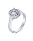 ფოტო #2 პროდუქტის Simple 3CT Classic AAA CZ Brilliant Cut Cubic Zirconia Oval Solitaire Engagement Ring .925 Sterling Silver For Women Promise Ring