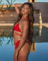 Фото #2 товара Moda Minx X Sophie Piper Seychelles triangle bikini top in red