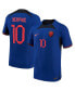 ფოტო #1 პროდუქტის Men's Memphis Depay Blue Netherlands National Team 2022/23 Away Vapor Match Authentic Player Jersey