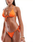 Фото #4 товара ASOS DESIGN Maya mix and match tie side bikini bottom in orange