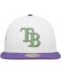 Фото #3 товара Men's White Tampa Bay Rays Side Patch 59FIFTY Fitted Hat
